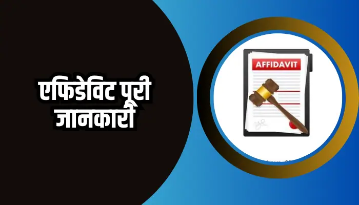 Affidavit Information In Hindi