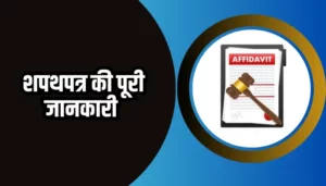 Affidavit Information In Hindi